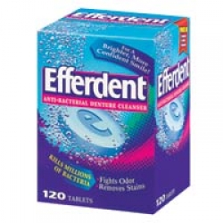 Efferdent Anti-Bacterial Denture Cleanser, Tablets