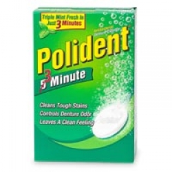 Polident Double Action Denture Cleanser, Tablets