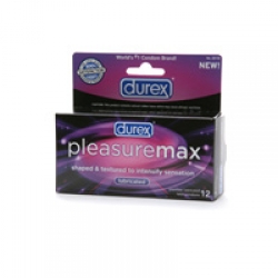 Durex Lubricated Latex Condoms, Pleasuremax